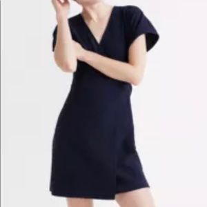 Madewell Cross-front Flutter-sleeve mini dress